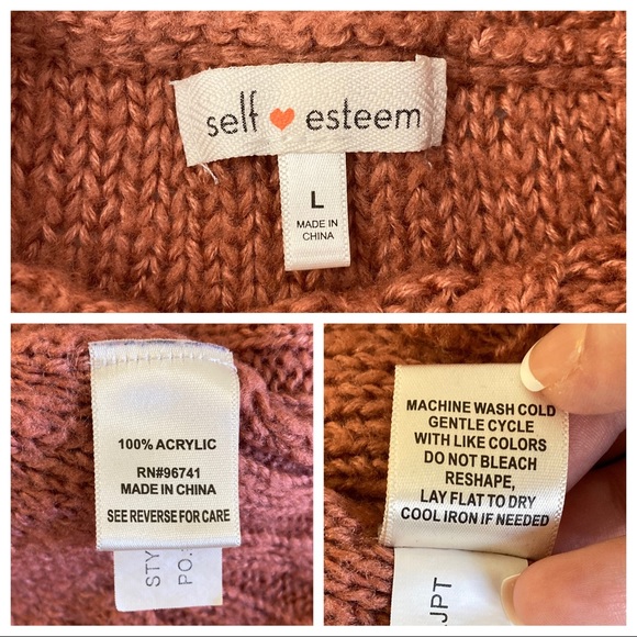 Self Esteem Mauve Cold Shoulder Cowl Neck Sweater - Picture 11 of 11